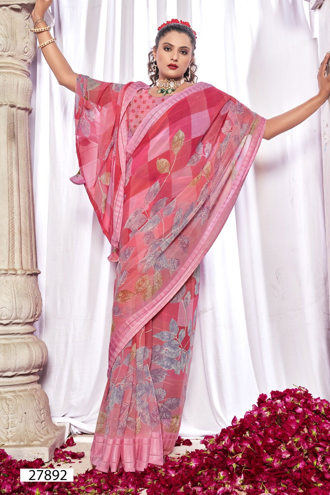 Gaurisha By Vallabhi Printed Daily Wear Georgette Sarees Wholesale Price In Surat